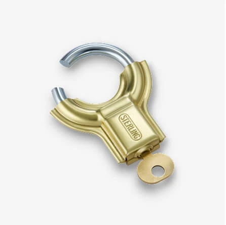 Junior Padlock: Brass Hardened Shackle by Sterling Padlocks